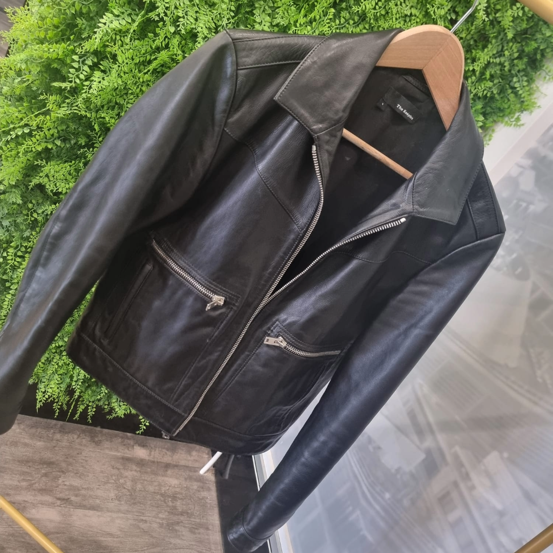 PRELOVED MENS THE KOOPLES LEATHER JACKET | SMALL 